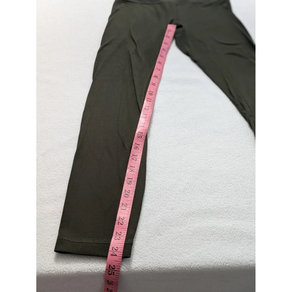 Lululemon Align leggings size 4‎ In Dark Olive Green Cropped 24